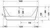 DURAVIT Wanna wolnostojąca DuraSkye 1500 750 x 440 mm biała | 700562000000000